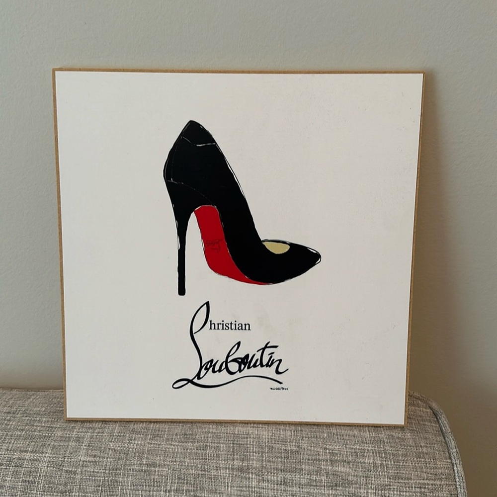 Wooden Christian Louboutin Art